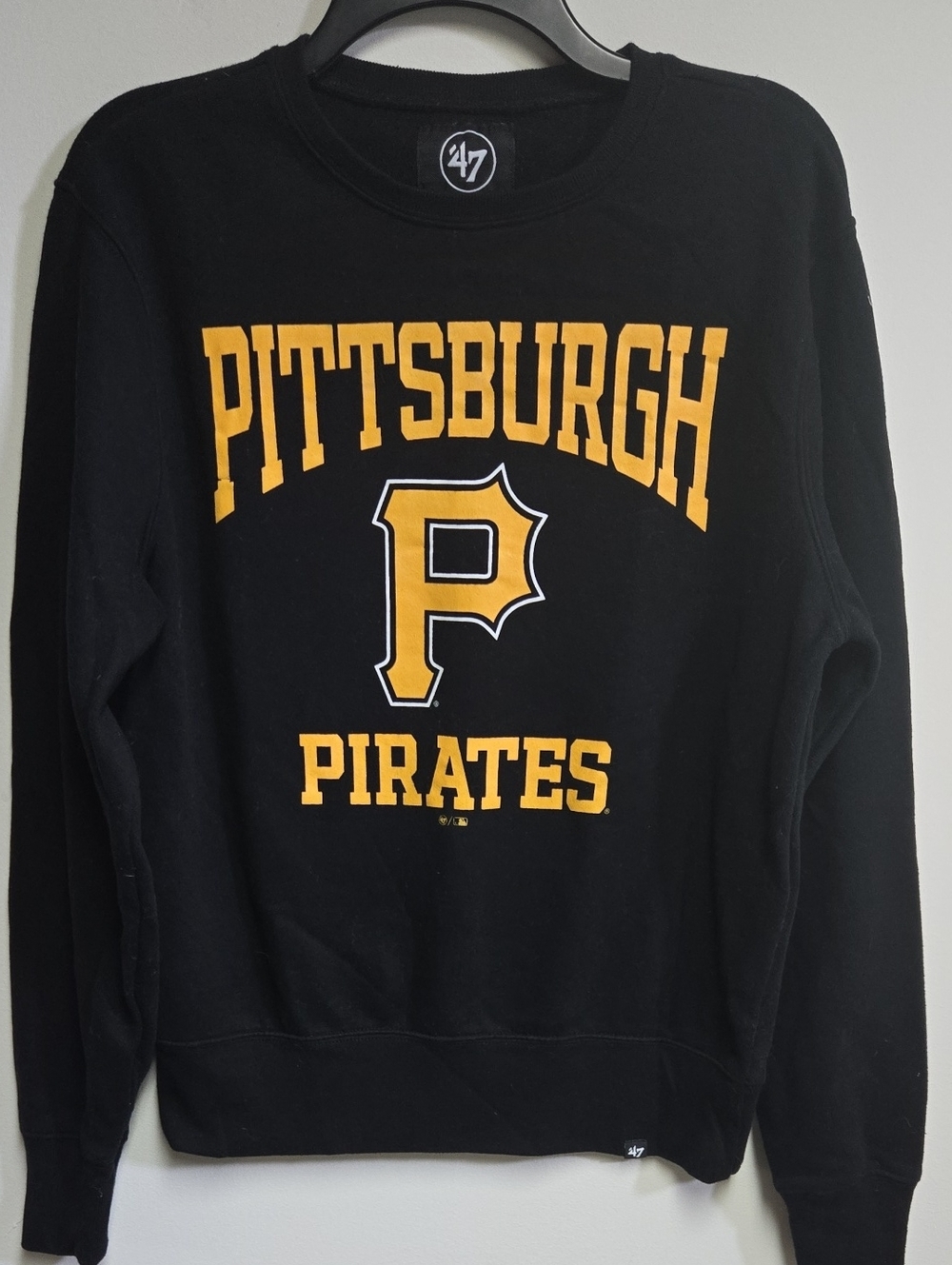 '47 Pittsburgh Pirates Black and Gold Crewneck Men's Sweatshirt Small